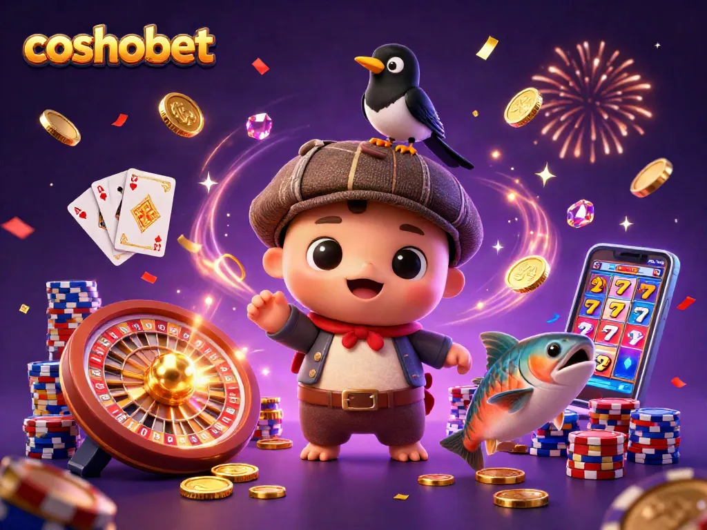 Play exciting casino games with Cosmobet's fun characters while winning big.