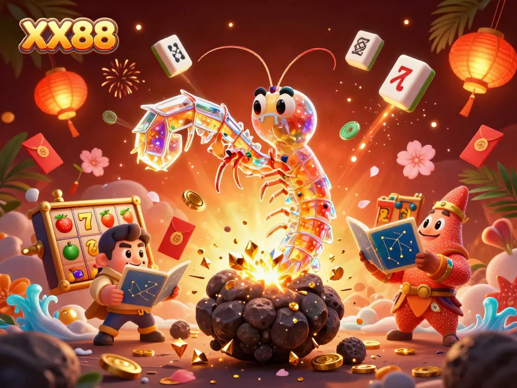 Engage with the exhilarating slots action at XX88 where the galactic mantis shrimp leads the way!