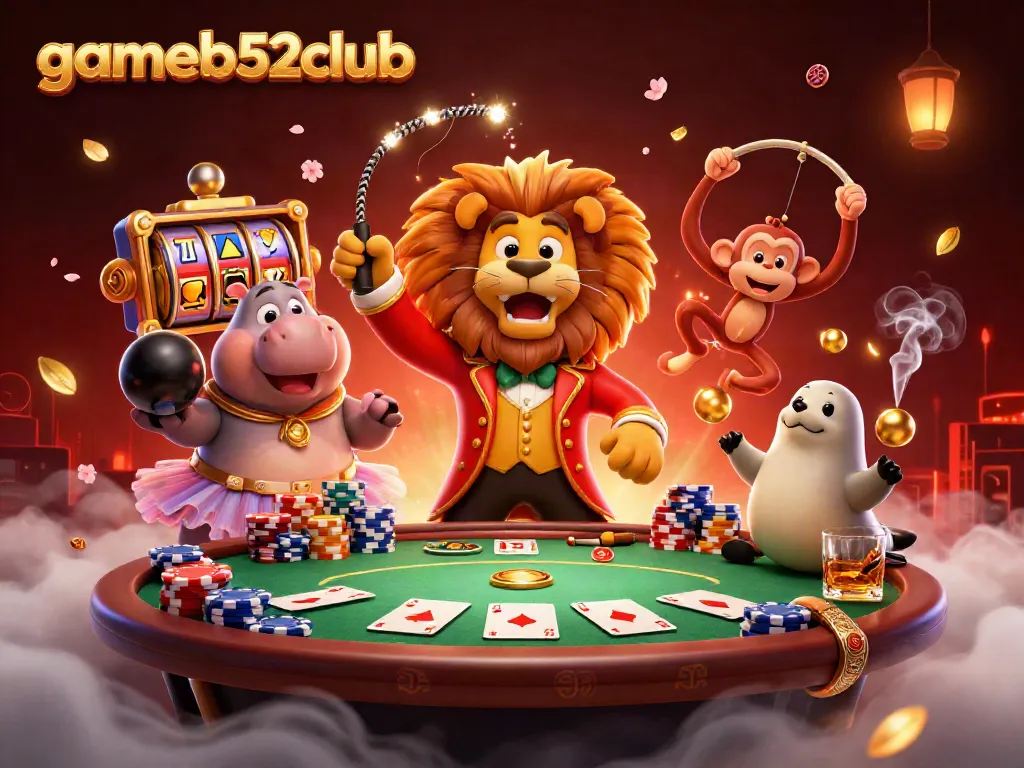 Experience the exciting world of gameb52club with vibrant characters and dynamic gameplay in a casino setting.