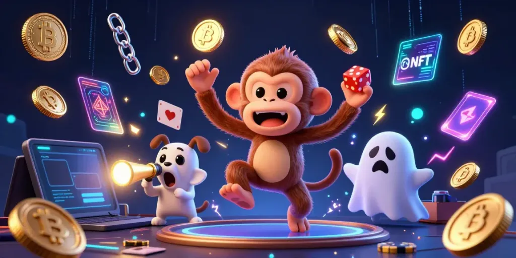 Engage with ty le keo as a mischievous monkey juggles at a haunted casino.