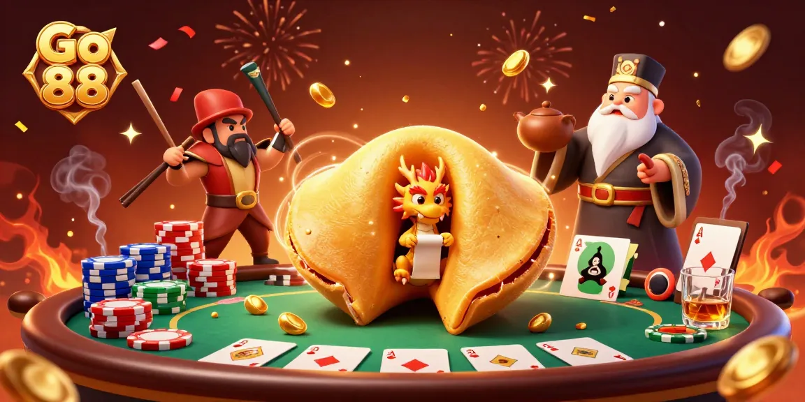 Engage in thrilling gameplay with Go 88 as golden fortunes unfold in an exciting casino scene.