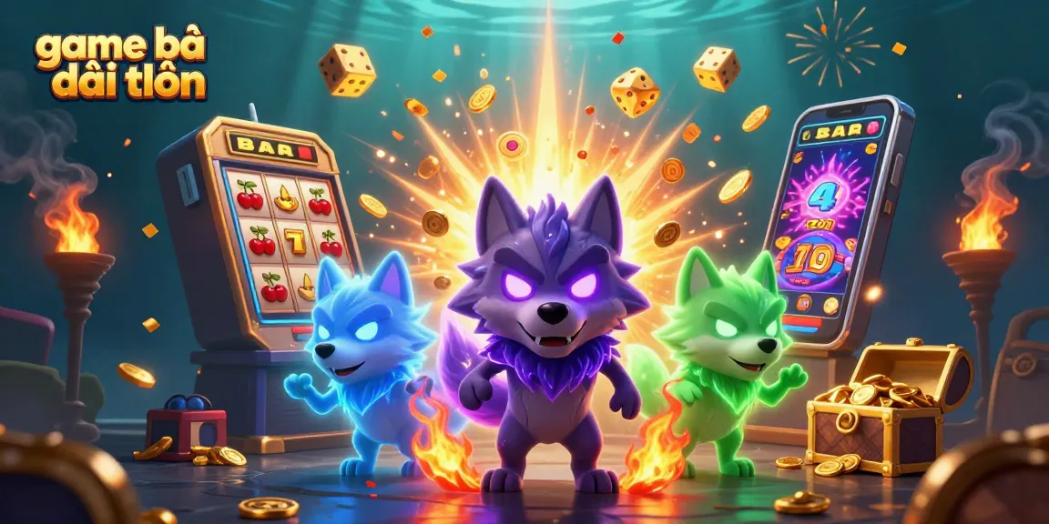 Experience thrilling game bài đổi thưởng with dynamic casino elements and enchanted wolf pack.