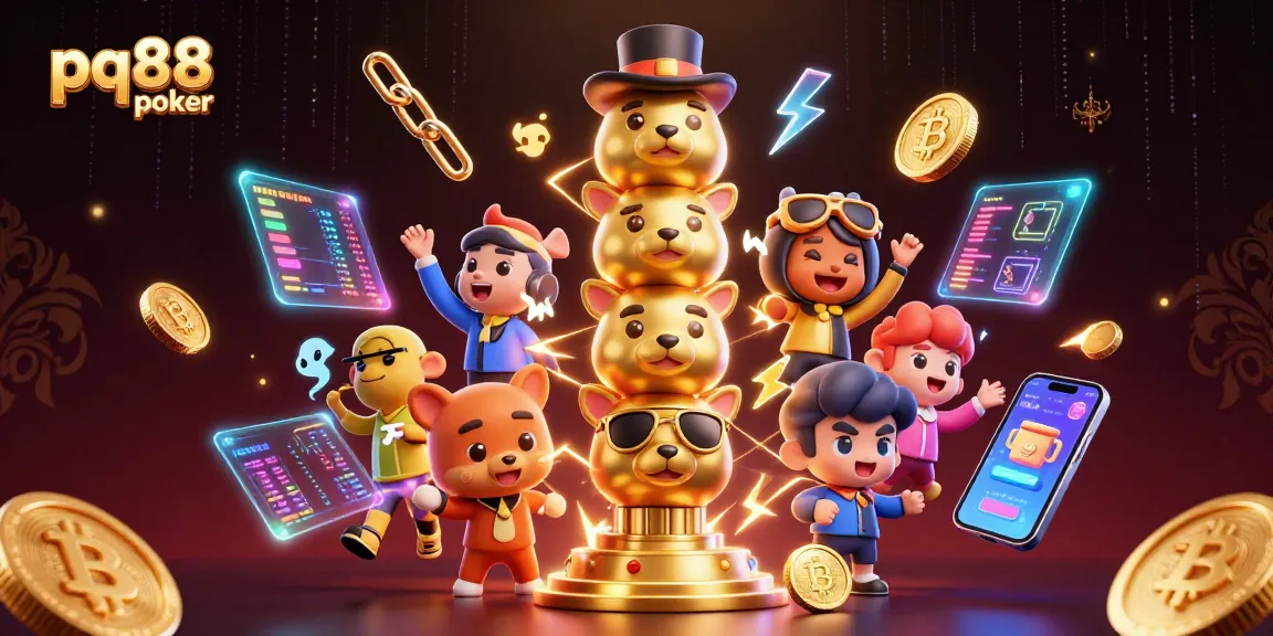 Experience winning strategies at pq88 poker with vibrant casino-themed 3D art and dynamic game elements.