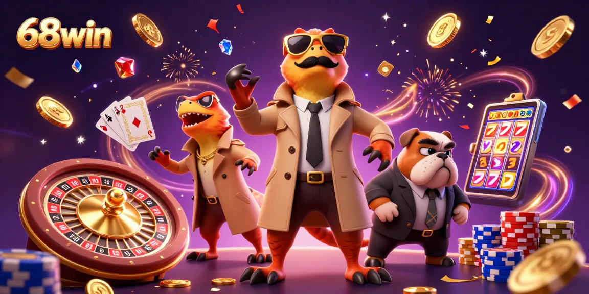 Engage in thrilling gameplay at 68win with vibrant casino action featuring raptors and rich elements.