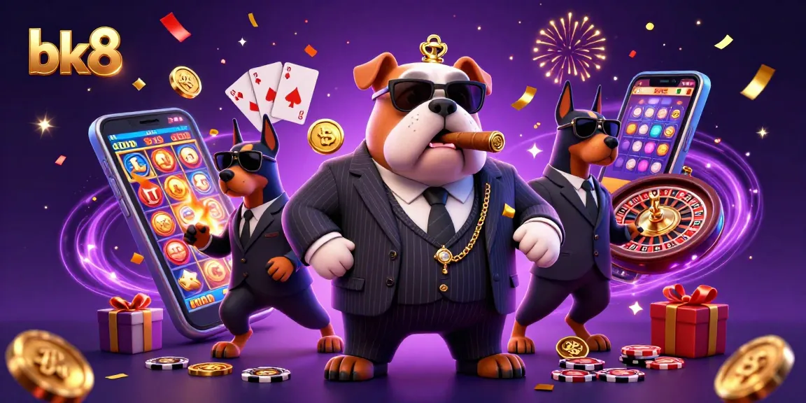 Experience excitement with bk8, where the mafia boss leads a vibrant casino scene filled with slots and cards.